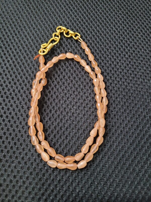 Peach Onyx Drop shaped Necklace