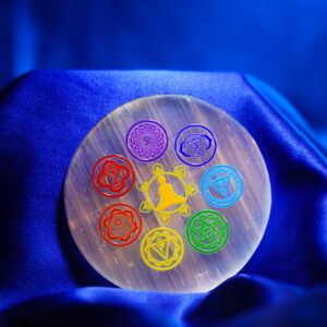 7 Chakra Coloured Plate