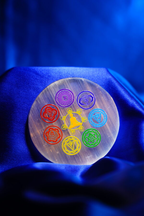 7 Chakra Coloured Plate