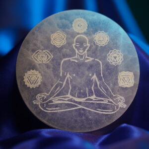 7 chakra Selenite Plate