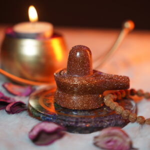 Natural Sunstone Shivalinga