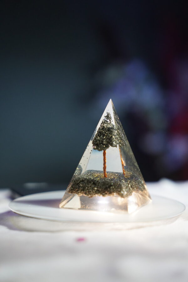 Pyrite Pyramid Tree (Energy Generator) used for Meditation , Money and Success