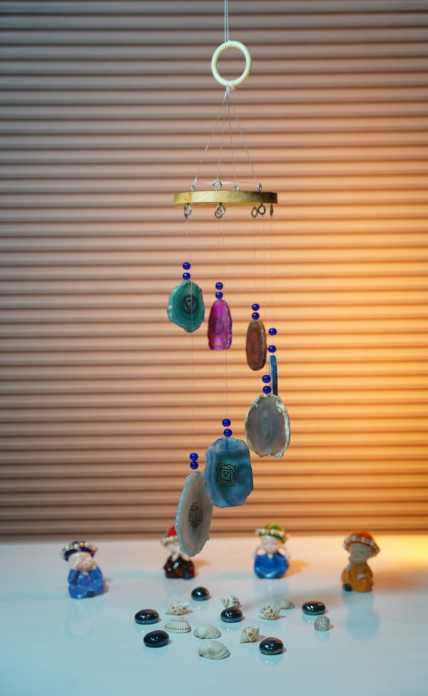 7 Chakra Crystal Stone Windchime
