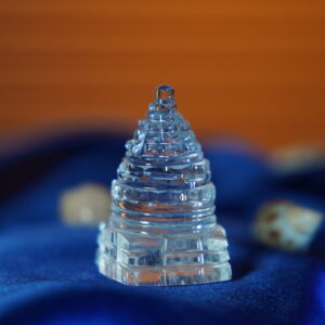 Sphatik Shree Yantra Healing Clear Quartz Crystal for Meditation & Pooja