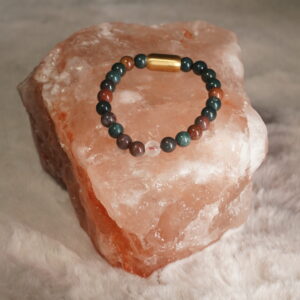 Blood Stone Bracelet With Magsnap lock