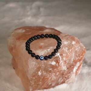 Evil Eye and Black Tourmaline Bracelet