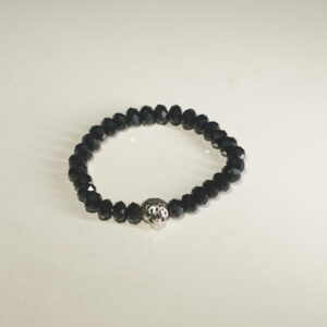 Tyre-Cut Black Tourmaline Bracelet