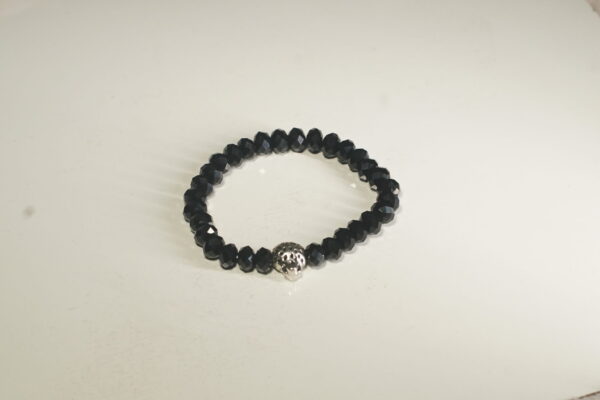 Tyre-Cut Black Tourmaline Bracelet