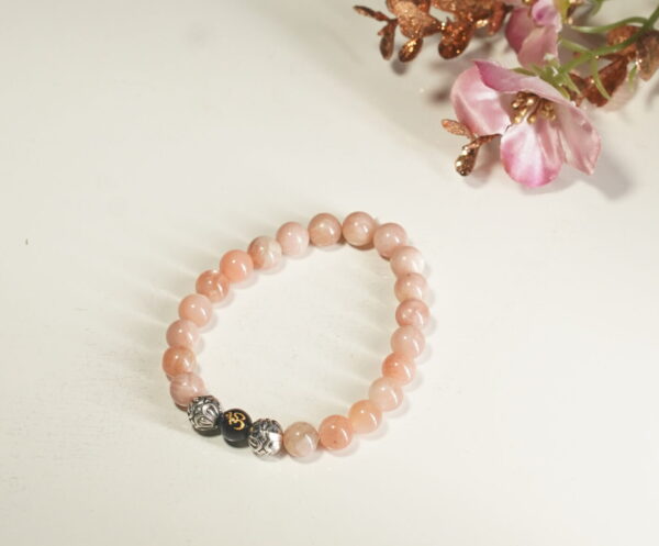Peach Moonstone Bracelet