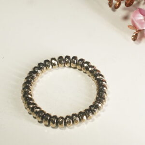 Tyre Cut Golden Hematite Bracelet