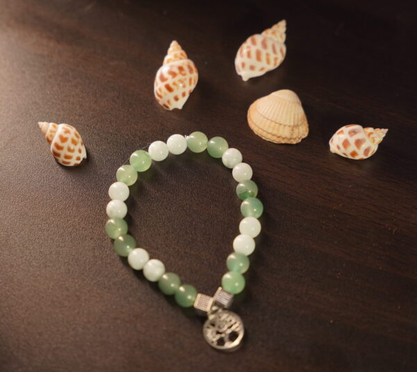 Green Aventurine and Moonstone Bracelet