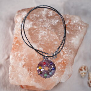 7 Chakra Amethyst Locket