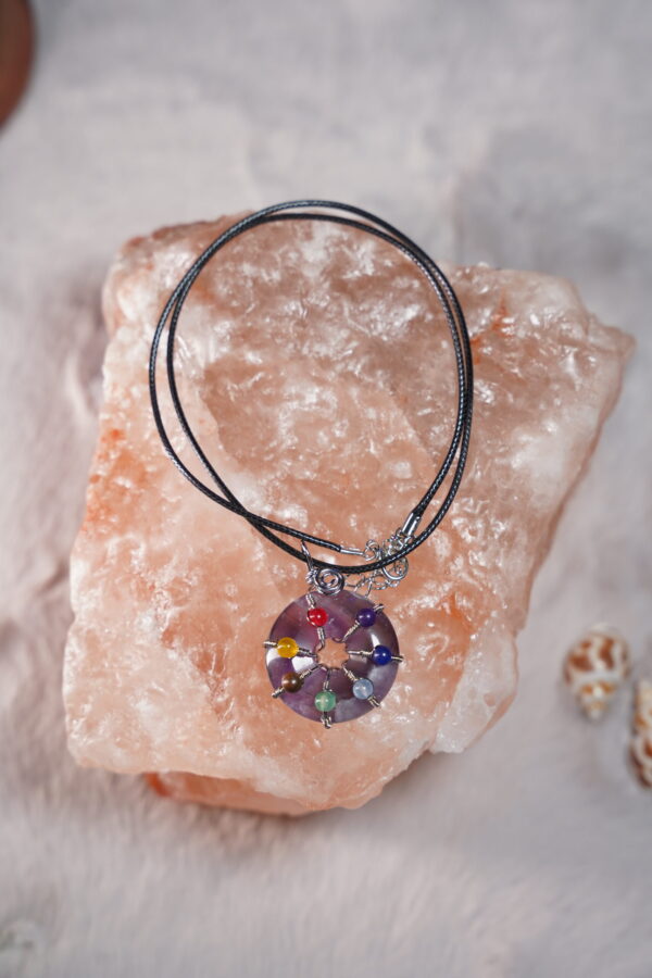 7 Chakra Amethyst Locket