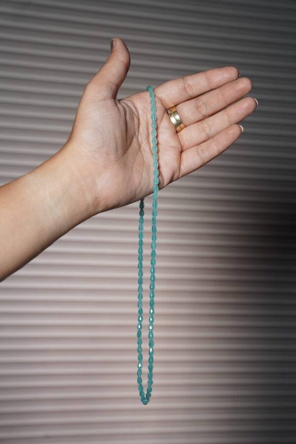 Light Blue Onyx Drop shaped Necklace