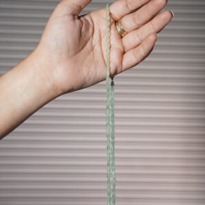 Light Green Onyx Drop shaped Necklace