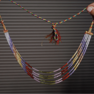 5 Line Cubic Zircon Multi Color Necklace